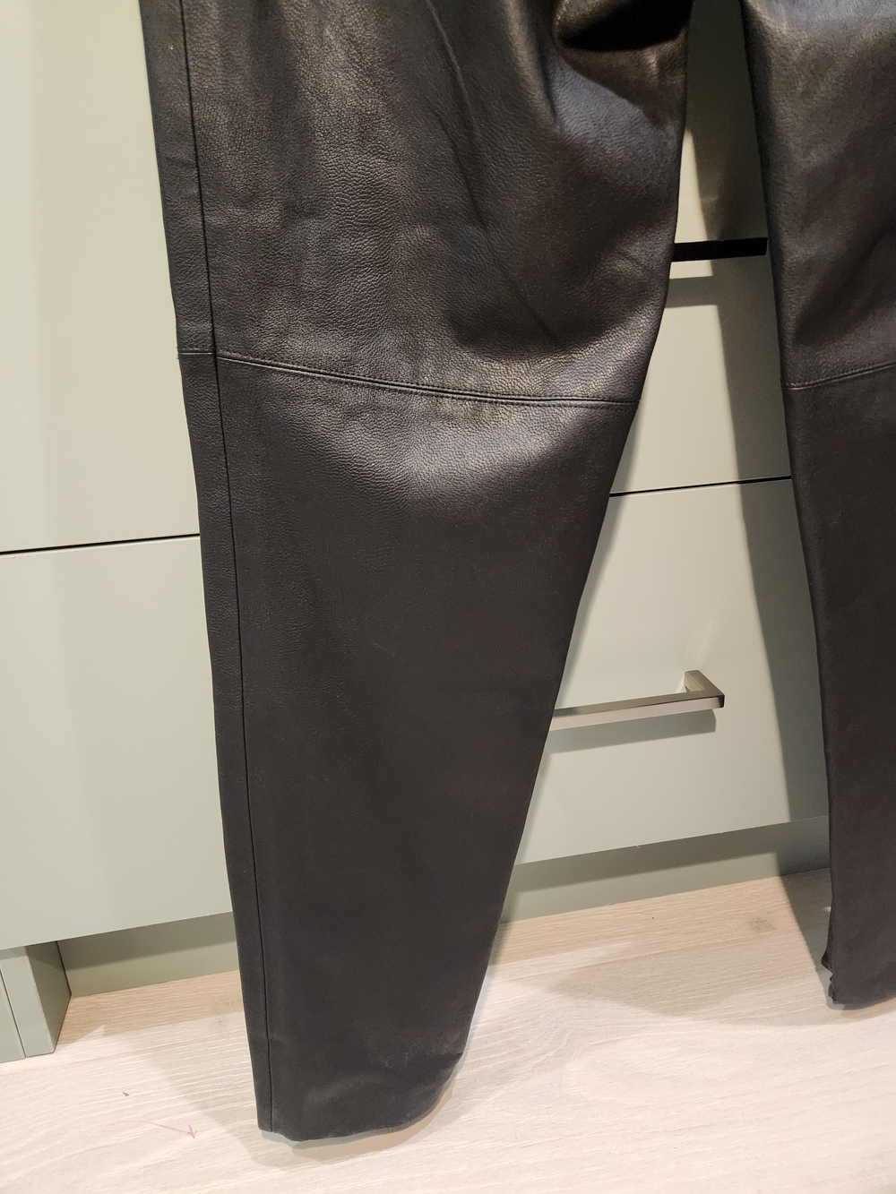 Zara Black Faux-Leather Pants NWT - Picture 9 of 10
